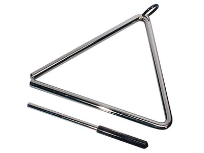 Hayman PA-392 professionele 8" triangel, verchroomd, met klopper, diameter: 12 mm.