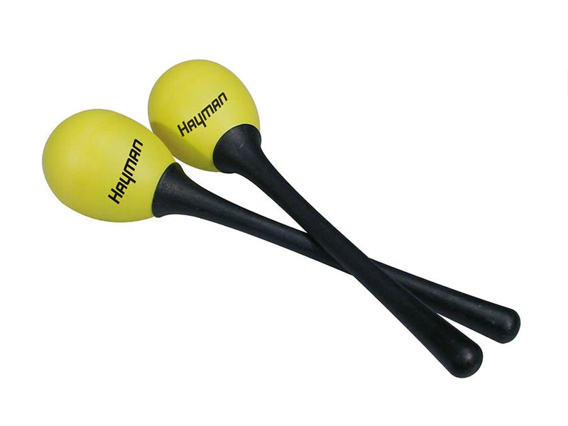 Hayman SE-3-YW schudeieren, plastic, geel, paar, met steel, 45 grams