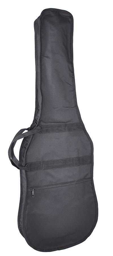 Boston E-00 draagtas voor elektrische gitaar. ongevoerd. nylon. 2 riemen. groot voorvak. zwart