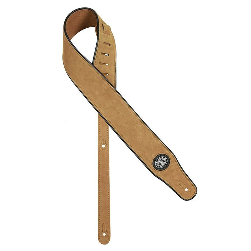 Gaucho GST-510-NT guitar strap, natural back, natural suede