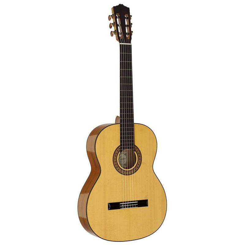 Salvador Cortez CF-55 flamenco gitaar. massief spruce top. sycamore b&s. hoogglans