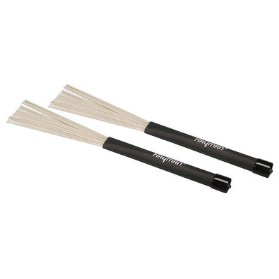Hayman BRH-5-WN brushes, wit nylon haren, zwart rubber handvat, uitschuifbaar
