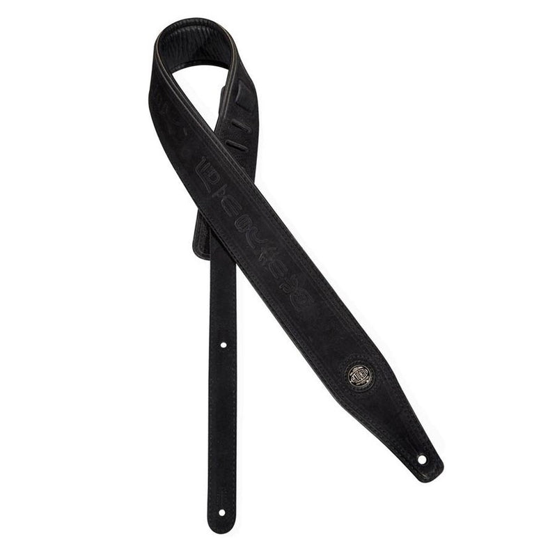 Gaucho GST-662-BK guitar strap, top quality suede, black
