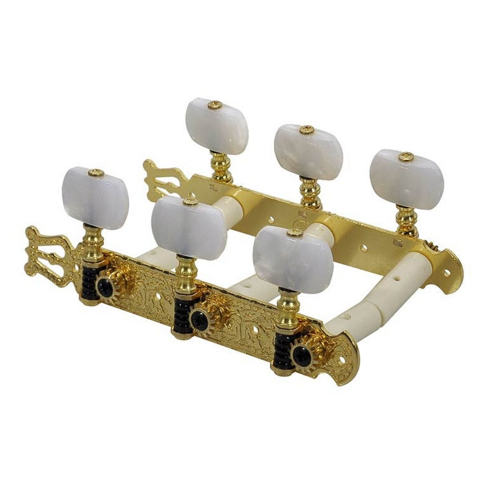 Salvador Cortez MH093GK-A1W origineel vervangingsonderdeel. set mechanieken. goud. parelmoer knoppen. voor model 70