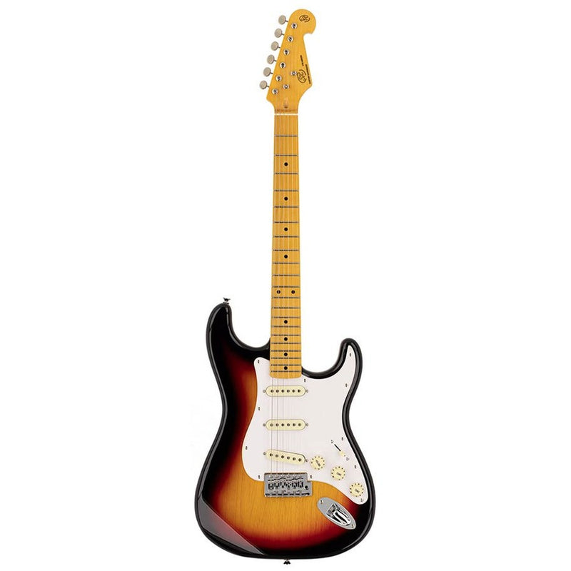SX SST57-3TS electric guitar 57 vintage style, 3 single coil pickups, vintage trem, sunburst, gig bag