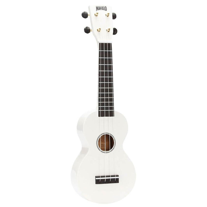 Mahalo MR1WT soprano ukulele, white, with bag