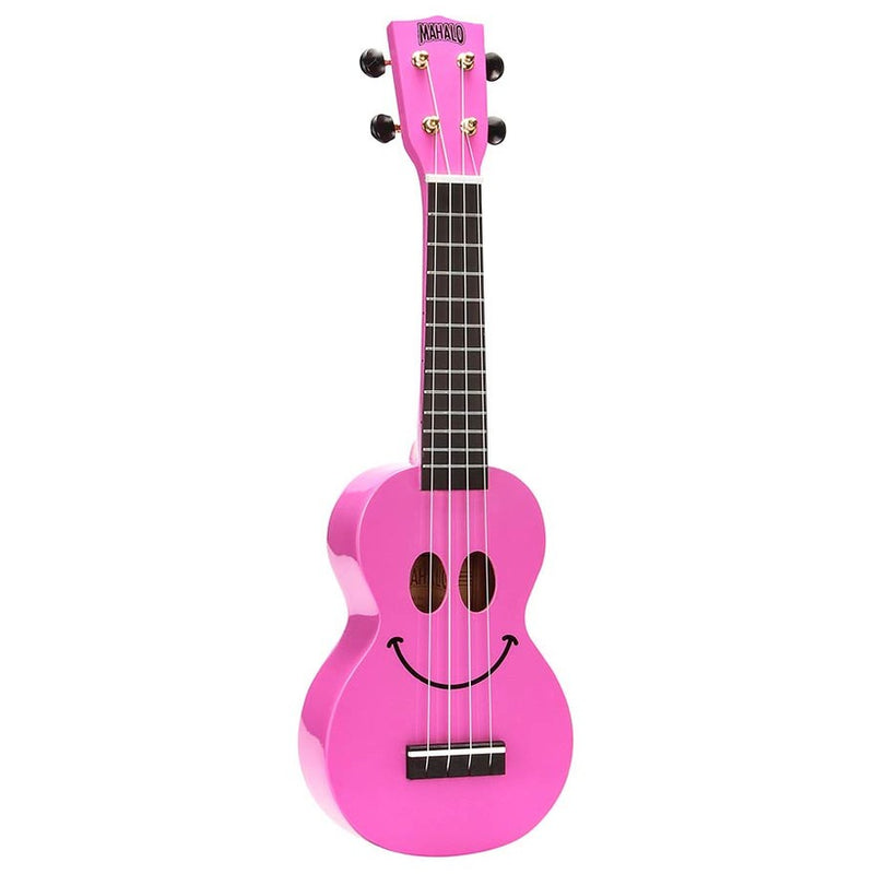 Mahalo U-SMILE PK soprano ukulele, pink, with bag