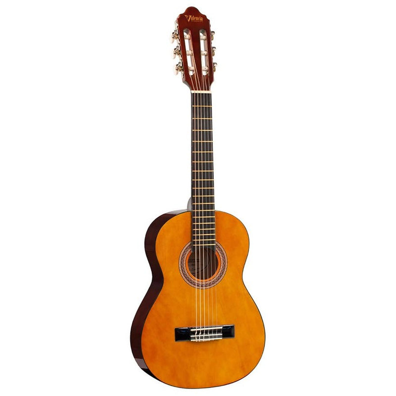 Valencia VC101 klassieke gitaar 1/4. linden body. esdoorn fb. hoogglans finish