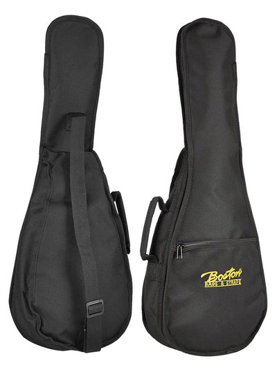 Boston UKC-06 gigbag voor concert ukelele. 6mm. voering. nylon. 1 riem en accessoire vak