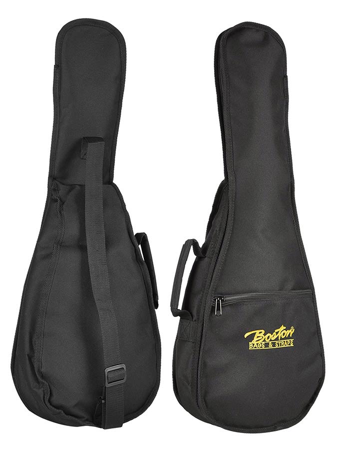 Boston UKC-06 gigbag voor concert ukelele. 6mm. voering. nylon. 1 riem en accessoire vak