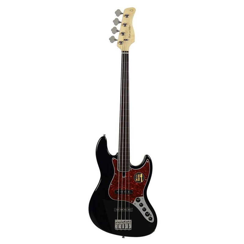 Sire V7+ A4F/BK fretless alder 4-string active bass guitar black