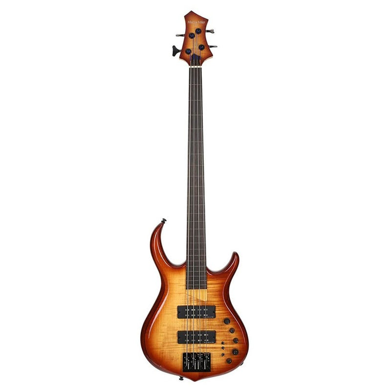 Sire M7+ A4F/BRS fretless alder + solid maple 4-string bass guitar brown