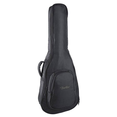 Boston W-06.2 gigbag voor akoestische gitaar. 6 mm. voering. nylon. 2 riemen. groot voorvak. zwart