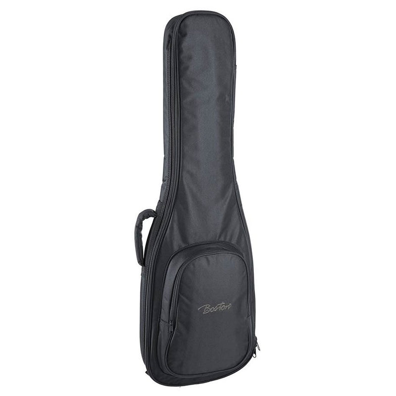 Boston E-06.2 gig bag for electric guitar, 6 mm. padding, nylon, 2 straps, large pocket, black