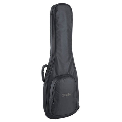 Boston E-06.2 gigbag voor elektrische gitaar. 6 mm. voering. nylon. 2 riemen. groot voorvak. zwart