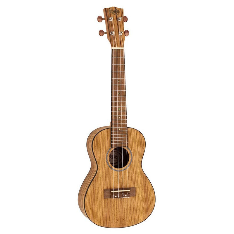 Korala UKC-510 concert ukulele, all zebrano, open guitar machine heads