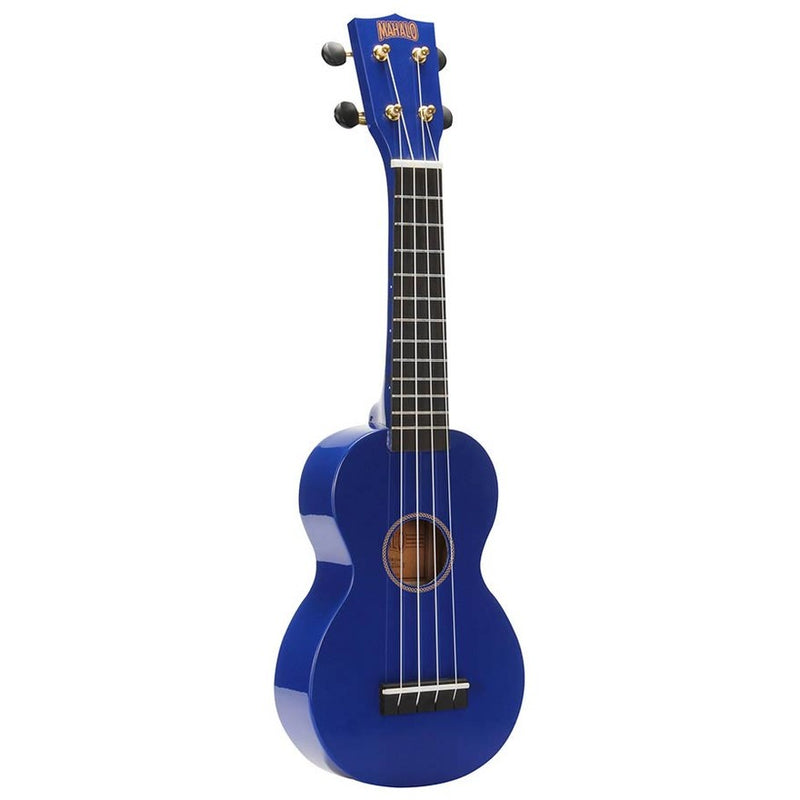 Mahalo MR1BUK soprano ukulele pack, blue, with essentials accessory pack
