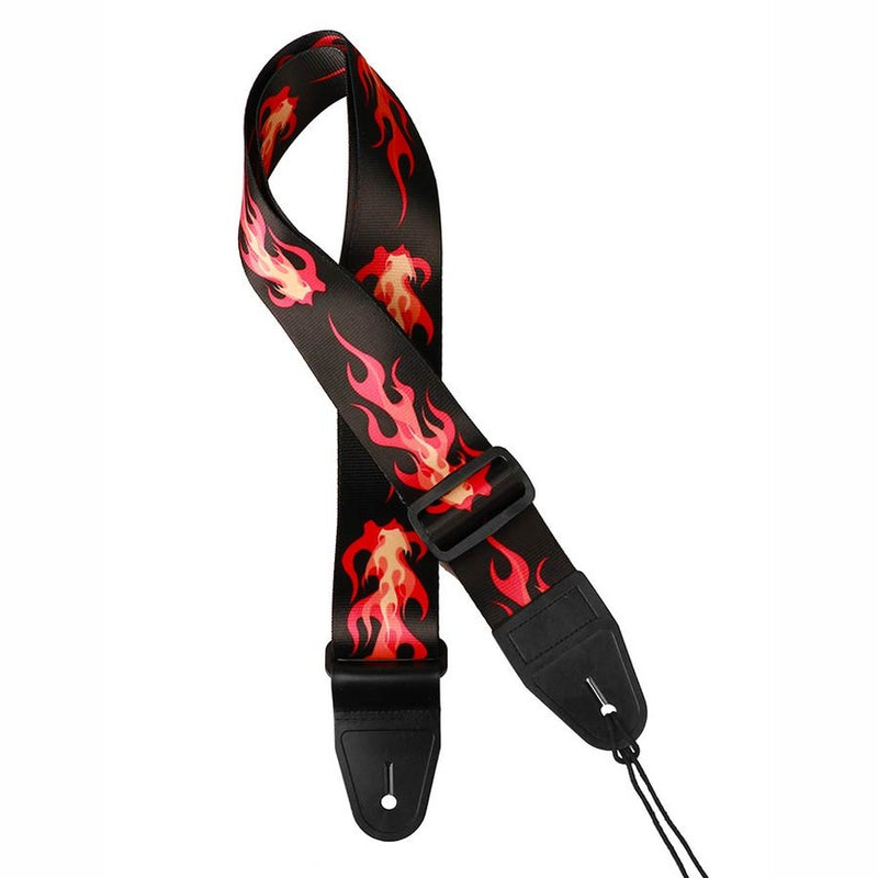 Gaucho GST-160-RF guitar strap 'rockabilly flame'