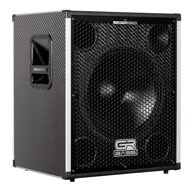 GR Bass AT115/8 premium carbon fiber speaker cabinet, 1x15"+1" 400w 13kg, 8 ohm