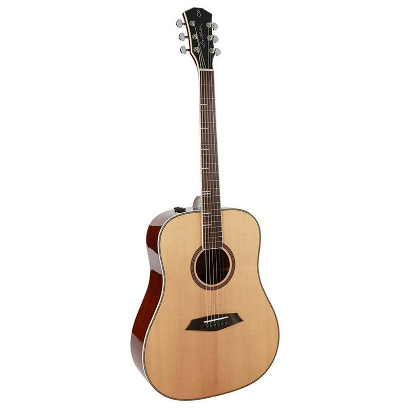 Sire A4DSNT acoustic dreadnought guitar, solid top and back (roasted top)with SIB electronics, natural