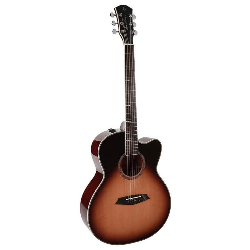 Sire A4GSVS acoustic grand auditorium guitar, solid top and back (roasted top) with SIB electronics, sunburst