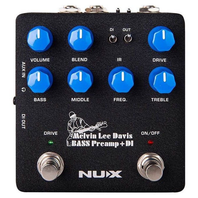 NUX NBP-5 bass preamp pedal "MELVIN LEE DAVIS Signature" with DI