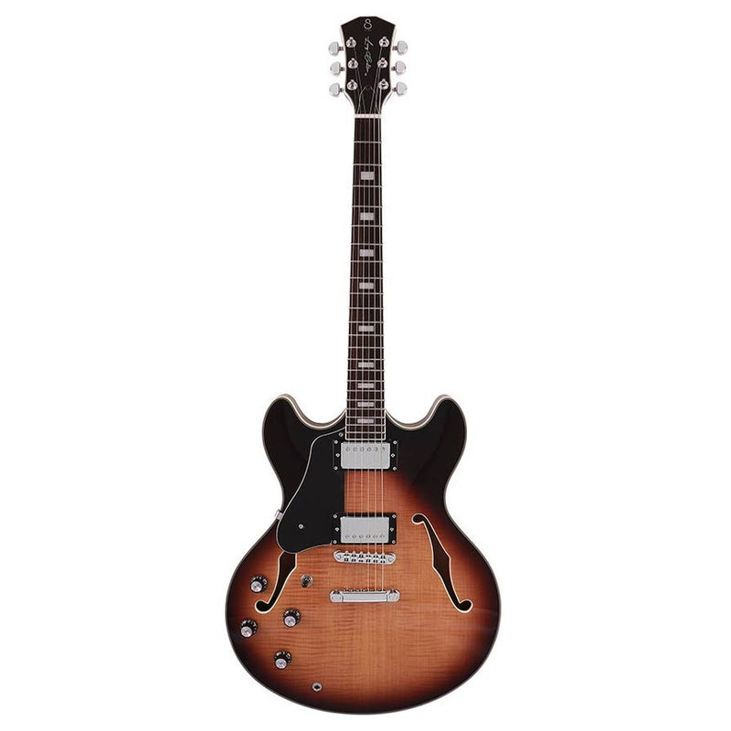 Sire H7L/VS electric archtop guitar lefty vintage sunburst