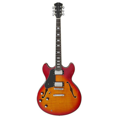Sire H7L/CS electric archtop guitar lefty cherry sunburst