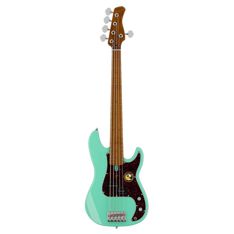 Sire P5 A5/MLG alder 5-string passive bass guitar mild green