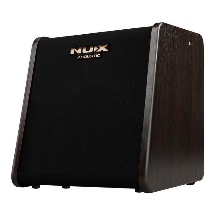 NUX AC-80 acoustic guitar amplifier, 80 watt, rechargable battery, 6.5" woofer + 1" tweeter, 2 channels, BT