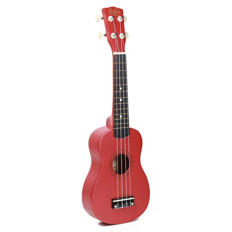 Korala UKS-15-RD soprano ukulele with guitar machine heads, red