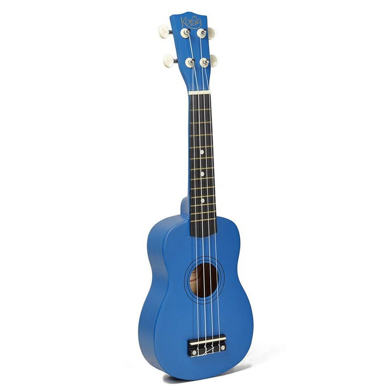 Korala UKS-15-BU soprano ukulele with guitar machine heads, blue