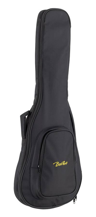 Boston ES-06.2 gigbag voor elektrische archtop gitaar. 6 mm. voering. nylon. 2 riemen. groot voorvak. zwart
