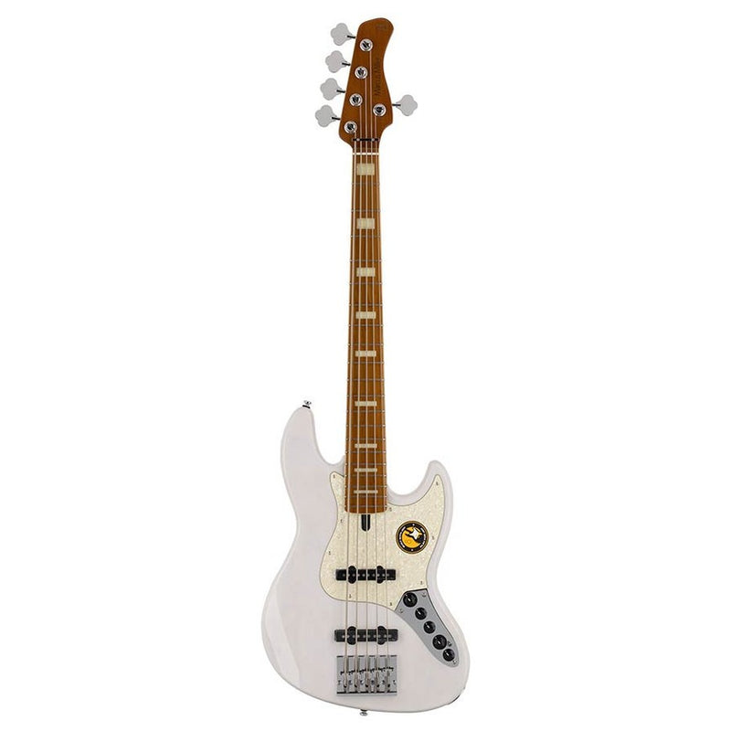 Sire V8 S5/WB swamp ash 5-string active bass guitar white blonde, incl. gigbag