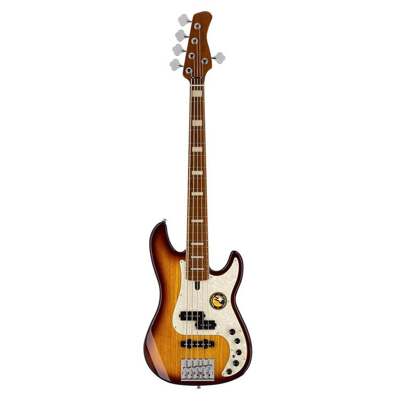Sire P8 S5/TS swamp ash 5-string active bass guitar tobacco sunburst, incl. gigbag