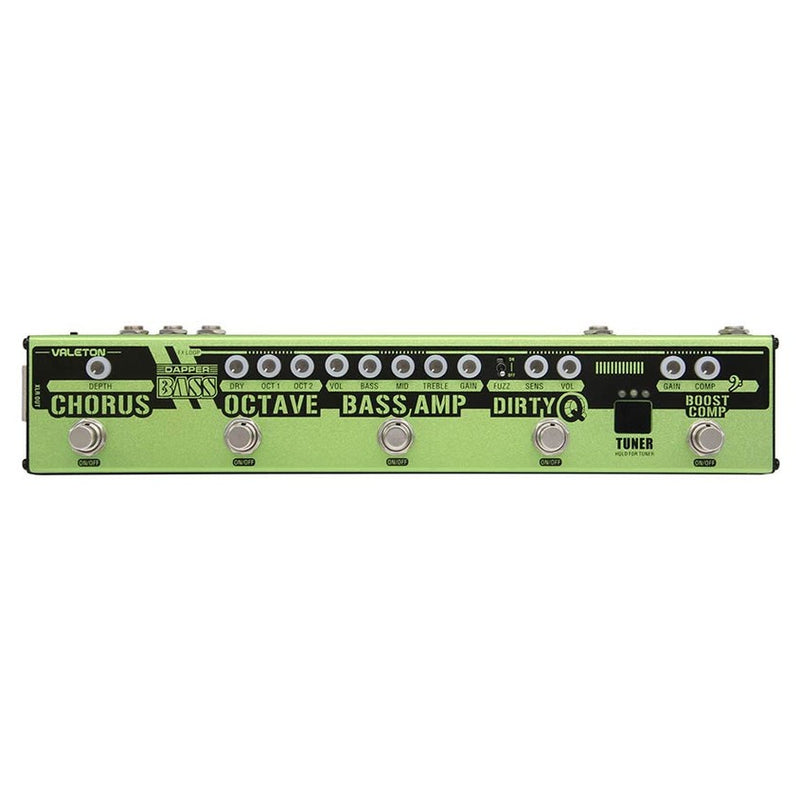 Valeton VES-2 effect strip DAPPER BASS with tuner + chorus + octaver + EQ + FUZZ + compressor, with FX loop
