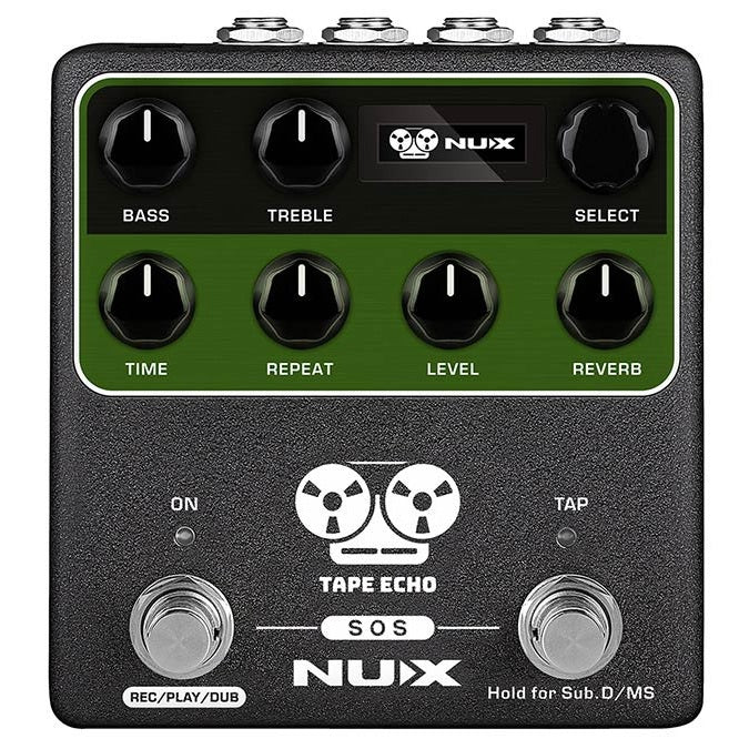 NUX NDD-7 effects pedal delay with tap tempo and spring reverb TAPE ECHO