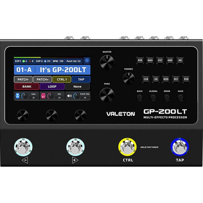 Valeton GP-200LT multi-effects processor with IR + amp/cab simulation + effects + looper + audio interface