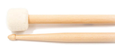 Wincent W-DS maple drumstok/mallet DUALSOFT met 35mm zacht vilten bal en 5A handvat