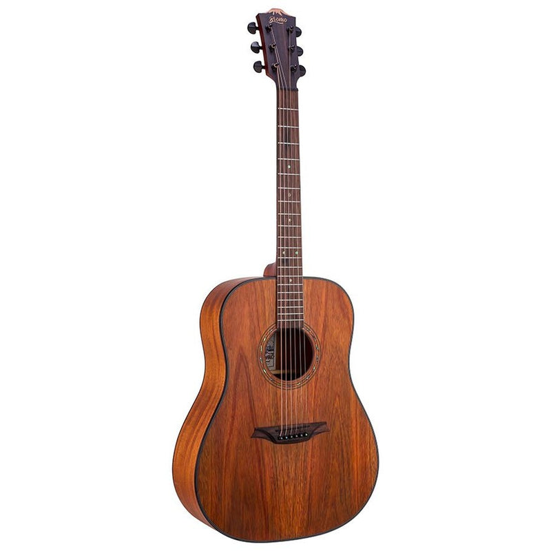 Bromo BAT1M dreadnought guitar, solid mahogany top, mahogany body, satin