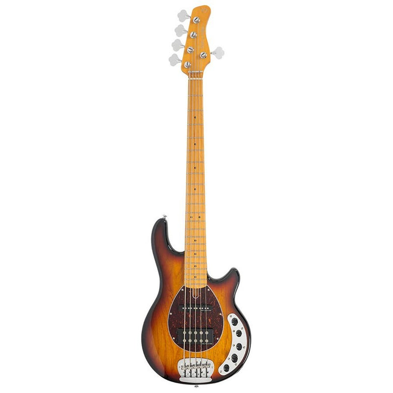 Sire Z7 5/3TS alder 5-string active bass guitar, 3 tone sunburst