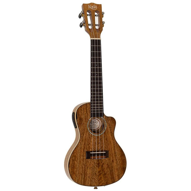 Korala UKCT-730-CE thin concert ukulele, solid mango, mango back and sides, with cutaway and pickup