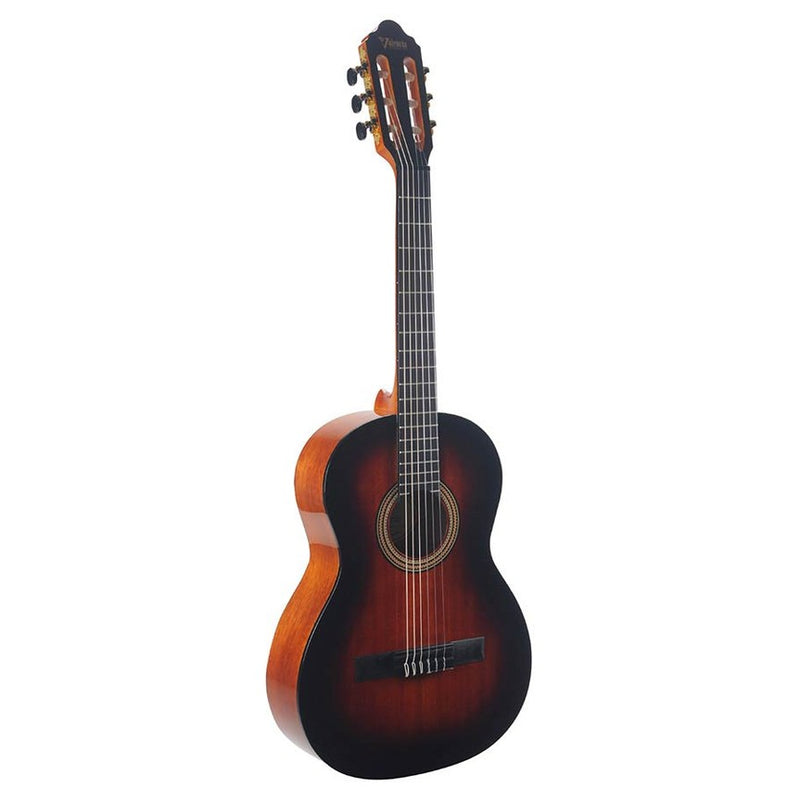 Valencia VC263HCSB klassieke gitaar 3/4. hybride hals. sitka spar & mahonie. hoogglans sunburst finish