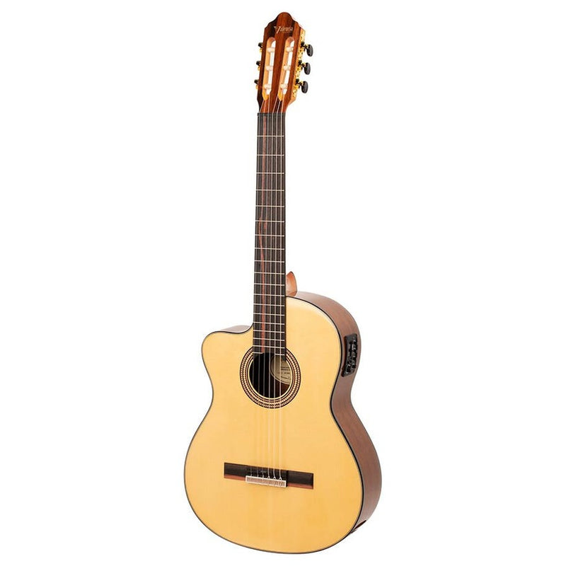Valencia VC564CEL klassieke gitaar 4/4. linkshandig. sitka & walnoot. preamp en cutaway. hoogglans finish