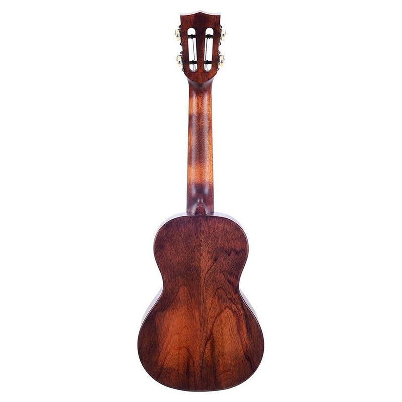 Mahalo MO2 all solid concert ukulele, red cedar top, mahogany body & neck, amara ebony fb, with bag and strap