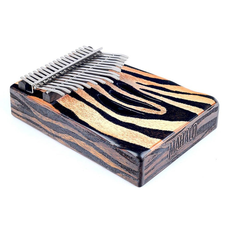 Mahalo MKA17ZE kalimba 17 keys ZEBRA, with tuning hammer and bag