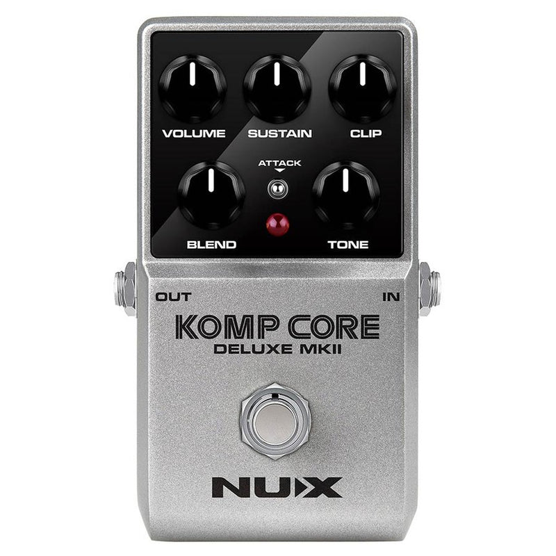 NUX NCC-2 fully analog compressor pedal KOMP CORE DELUXE MKII with blend and clip controls
