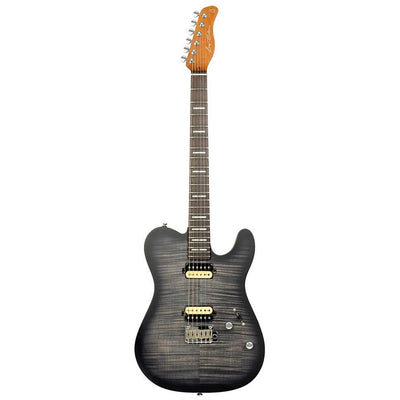 Sire T7N FM/TBK electric guitar T-style transparent black satin