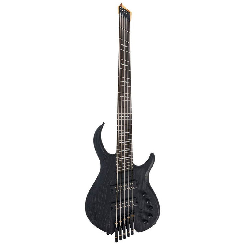 Sire M6H 5/BKS swamp ash 5-string active bass sandblasted black, with gigbag