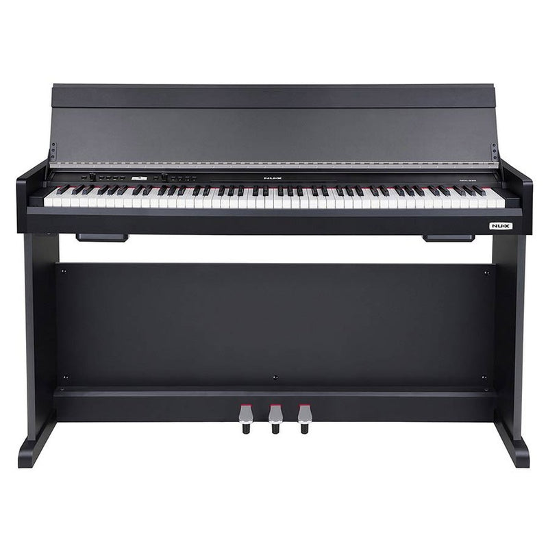 NUX NCK-330 compact digital home piano, WKJ-03 triple-sensor weighted 88 keys, black